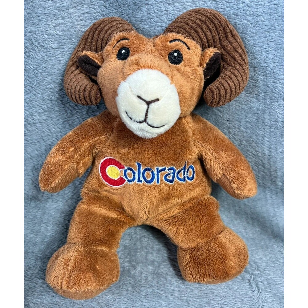 Souvies Colorado Ram Plush 8" Goat Stuffed Animal Toy Brown Beans RGU Group